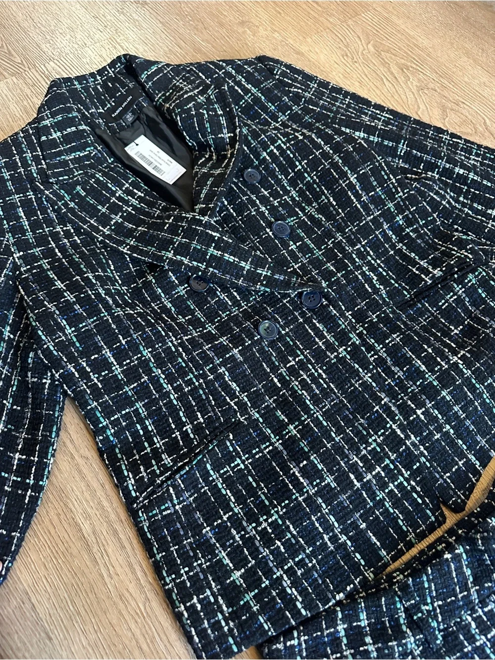 Karen Millen Navy Tweed Jacket and Shorts Matching Set 12